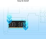 Lexar 8GB DDR4 SODIMM 3200 Laptop Memory 260-Pin LD4AS008G-B3200GSST view 4