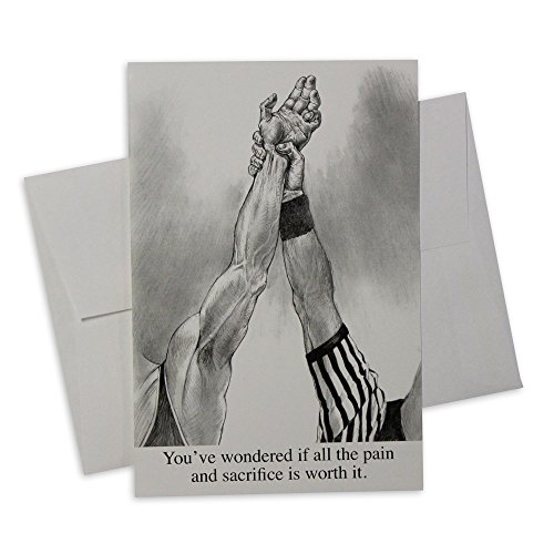 VICTORY WRESTLING GREETING CARD by Cauliflower Brand