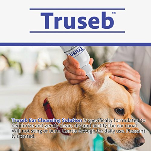 Truseb 1 Ear Cleaner for Dogs and Cats Otic Rinse for Infections