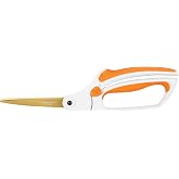 Fiskars Easy Action 8" Titanium Scissors - Stainless Steel Fabric and Mixed Media Scissors - Arts and Crafts - Orange/White