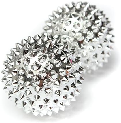 xiaoxiaohu Pair Magnetic Hand Palm Acupuncture Ball Needle Massage Handball