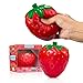 YoYa Toys Stress Relief Squishy Strawberry Toy Funny, Decompression, Anxiety Relieving Squeeze Toy - Super Slow Rising - Pleasant Strawberry Cake Smell - Jumbo Size - Nice Gift Kids & Adults