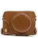 MegaGear Ever Ready Protective Leather Camera Case, Bag for Panasonic LUMIX LX100, DMC-LX100 Camera (Light Brown) (Model: MG663)