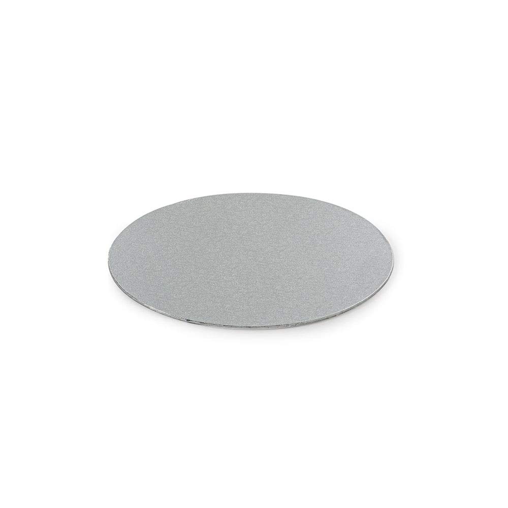 Decora 931301 Thin Cake Board, Cardboard, Silver, 18 x 18 x 0.3 cm