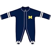 Creative Knitwear College Baby Infant Sports Shoe Footed Romper - Team Logo, Many Colors, Unisex, (0-9 Months)