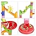 BATTOP Marble Run Railway Toy Marble Run Coaster Railway Construction Child Building Blocks DIY Game for Over 4 Years Old Kids