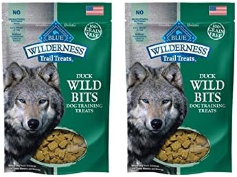 Blue Buffalo 2 Pack Wilderness Wild Bits. Soft Grain Free Treats for Dogs