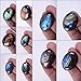 30x22mm Oval Cabochon CAB Flatback Semi-Precious Gemstone Ring Face (Natural Labradorite)