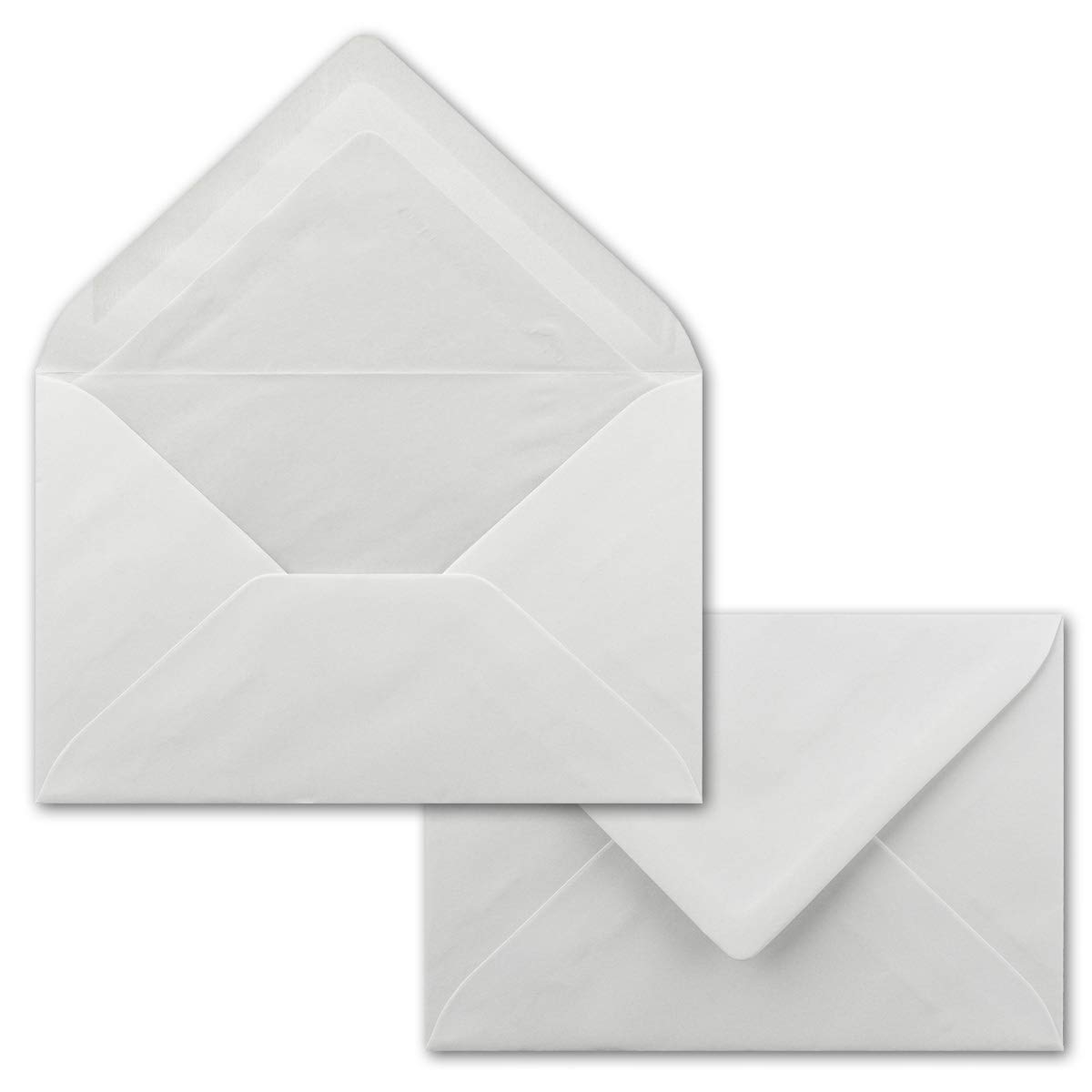 100 x silk lined envelopes DIN C6/11.2 x 16 cm/with wet gluing 90 g/m²/.