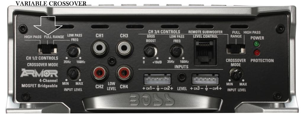 Boss Audio AR1600.4 Armor 1600-watts Full Range Class A/B 4 Channel 2-8 ...