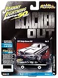 1971 Dodge Demon 340 Black with White Stripes Blacked Out Ltd Ed 3,740 pcs 1/64 Diecast Model Car by Johnny Lightning JLSF014/ JLCP7260 B