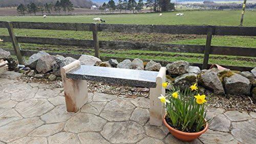 Semicircle Round End Bench with granite top
