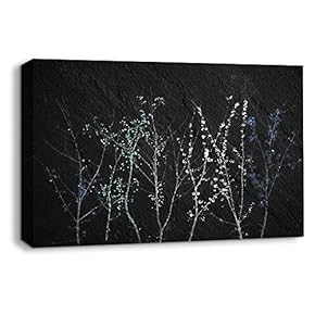 Canvas Wall Art Sports Abstract Black Painting Artwork for Home Prints Framed - 12x18 inches
