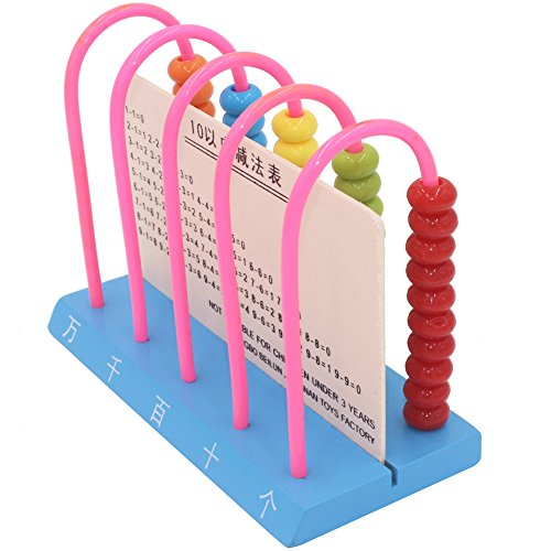 NIUPIKA Kids Plastic Abacus Counting Beads Toys Maths Aid Educational Toy Add & Subtract Abacus Calculating Tool