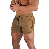 FLYFIREFLY Men's Gym Workout Shorts Running Lightweight Athletic Short Pants Bodybuilding Training