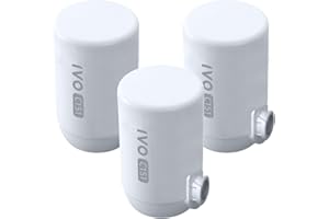 IVO Replacement Filters for Standard Faucets (3-Pack Lasts for 12 mos.) – 4-Stages with Microfiltration Technology – Removes 