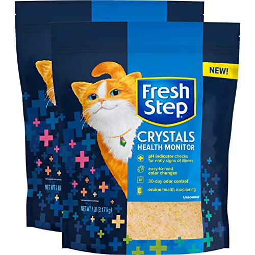 Fresh Step Crystals Health Monitoring Cat Litter, Unscented