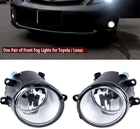 Complete Set Fog Lamps + H11 Bulbs For Toyota 4Runner Avalon Camry Corolla Highlander Matrix Prius Sienna Solara Tacoma Venza Yaris RAV4