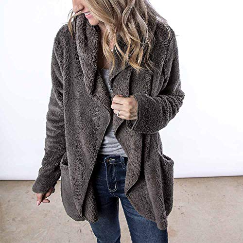 Womens Hooded Coats Duseedik Long Sleeve Winter Warm Hoodie Outwear Casual Pea Coats Plus Size Down Jackets Gray