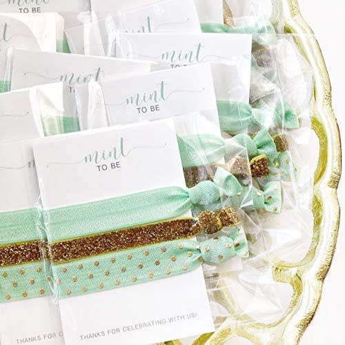 Mint To Be Bridal Shower Favours, Hair Ties Bracelets, Gender Neutral