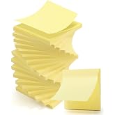 M&amp;G 18 Pads Pop Up Sticky Notes, 3" x 3", Yellow | 50 Sheet/Pads, Self-Stick Note Pads Easy to Stick and Remove for School Supplies and Office Products