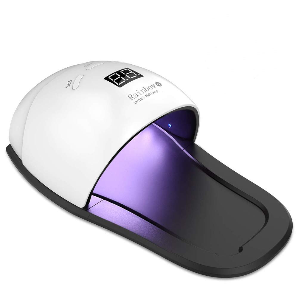 Ruihua 2in1 Nail Dryer Machine UV/LED 48W Nail Lamp New Version for Curing Toe Nails and Finger Nails,Professional Quickly LED Nail Curing