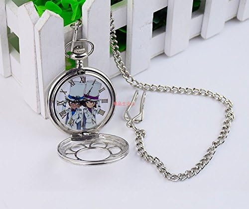 Detective Conan watch Kidd animation around same paragraph retro men and women girls students flip necklace pendant quartz watch