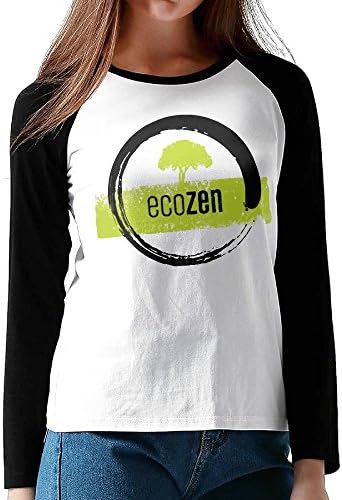 Eco Tree Zen Winter Women's Fashionable Printed Raglan Long Sleeve T Shirt