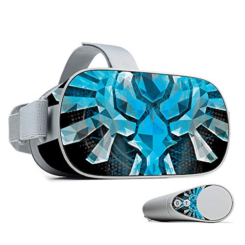 MightySkins Skin for Oculus Go - Blue Reborn | Protective, Durable, and Unique Vinyl Decal wrap Cover | Easy to Apply, Remove, and Change Styles | Made in The USA
