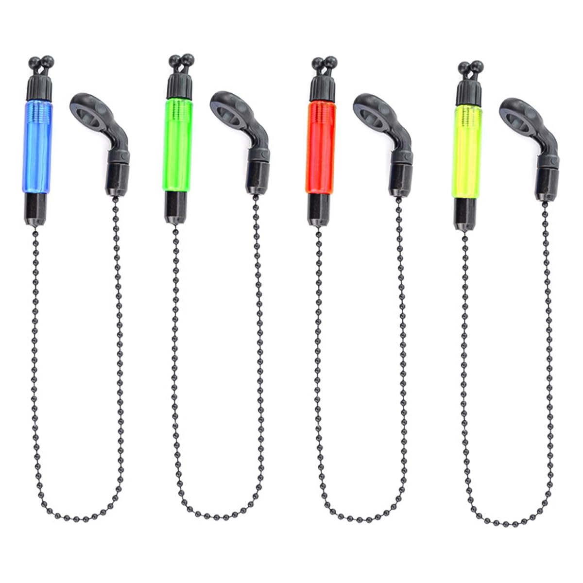 Sarini 4 Pcs Light Fishing Bobbins Bite Alarm Bobbins Indicators for Night fishing Carp Accessories