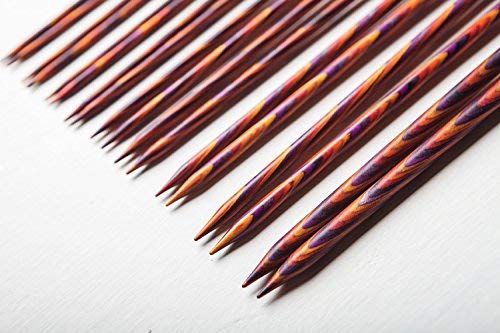 image for Knit Picks Wood Straight Single Point Knitting Needle Set US 4-11 (10