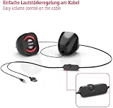 Hama Sonic Mobil 2 PC Speakers USB 3.0 3W 3.5mm Stereo Black Red view 8