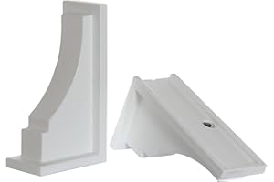 Mayne Inc Fairfield Decorative Brackets, White, 2 Count (Pack of 1)