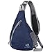 Waterfly Sling Chest Backpacks Bags Crossbody Shoulder Triangle Packs Daypacks for Cycling Walking Dog Hiking Boys Girls Men Women (Dark Blue)