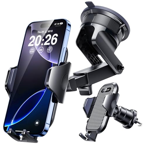Photo 1 of [2025 True Military-Grade] Car Phone Holder VANMASS [Upgraded Strongest Suction & Clip] Cell Phone Mount for Dashboard Windshield Vent Wall,Truck Cradle Stand for iPhone 17 Pro Max 16 15 14 13 Android