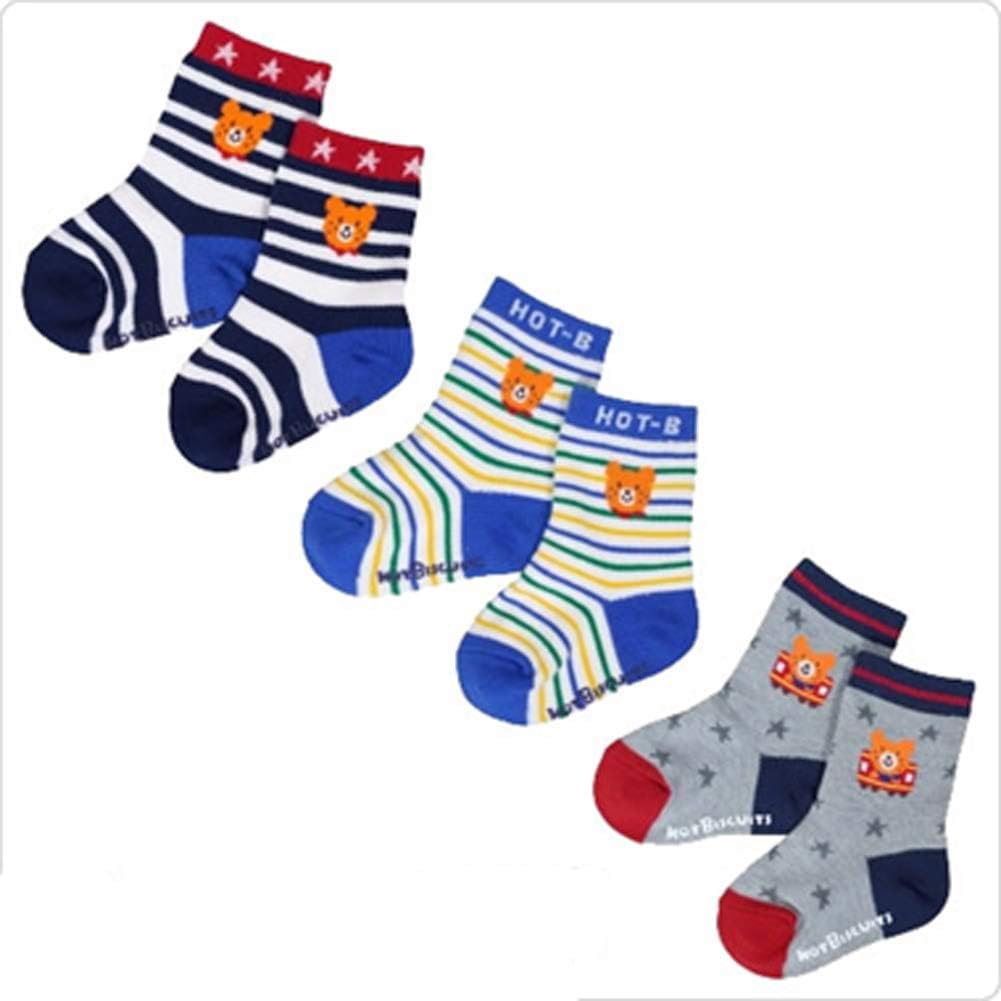 Amazon Co Jp ミキハウスホットビスケッツ Mikihouse Hotbiscuits ３ｐソックスパック クルーソックスタイプ 靴下 11 13ｃｍ クルー ブルー 15 74 96 617 服 ファッション小物