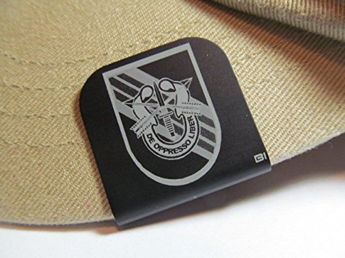 5th Special Forces Group Vietnam Crest With Flash Laser Etched Hat Clip Black