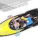 Remote Control Boats - SHARKOOL H106 Rc Self Righting Racing Boats for Boys & Girls, 2.4Ghz High Speed Remote Control Boat Toys for Kids Or Adults. (Black)