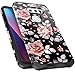 Miss Arts Compatible for LG V30 Case Shockproof, Slim Anti-Scratch Protective Kit with [Drop Protection] Heavy Duty Dual Layer Hybrid Cover Case for LG V30 Plus / V30S V35 ThinQ 2017 -Flower