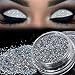 Exteren Sparkly Makeup Glitter Loose Powder EyeShadow Silver Eye Shadow Pigment (A)