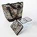 Fit & Fresh Portsmouth Insulated Quilted Lunch Bag with Lunch on the Go Reusable Container Set, Natural Cheetah