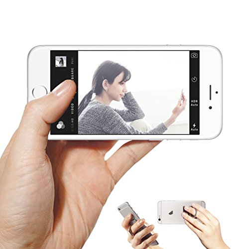 AAUXX iRing Premium Set : Safe Grip and Kickstand for Smartphones and Tablets with Simplest Smartphone Mount - Glacier Silver