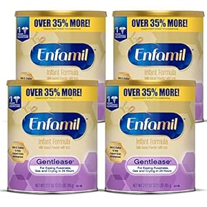 Enfamil Gentlease Baby Formula, Reduces Fussiness, Crying, Gas and Spit-up in 24 hours, DHA & Choline to support Brain…