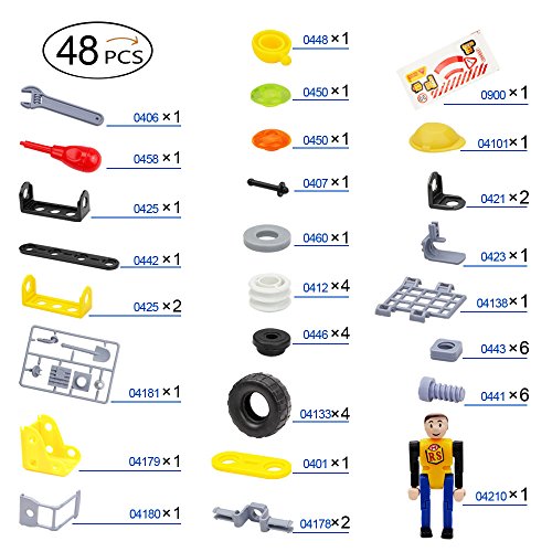 Betheaces Building Blocks Construction Stem Toys 3-in-1 Transform Truck Airplane Crane Puzzles for Kids Boys Girls Children Assembling Engineering Take Apart Gift