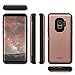 TORU CX PRO Galaxy S9 Wallet Case Pink with Hidden Credit Card Holder ID Slot Hard Cover, Mirror & USB Adapter for Samsung Galaxy S9 - Rose Gold