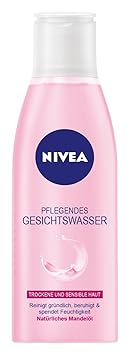 Nivea Pflegendes Gesichtswasser mit natürlichem Mandelöl für trockene und sensible Haut, 1er Pack (1 x 200 ml)