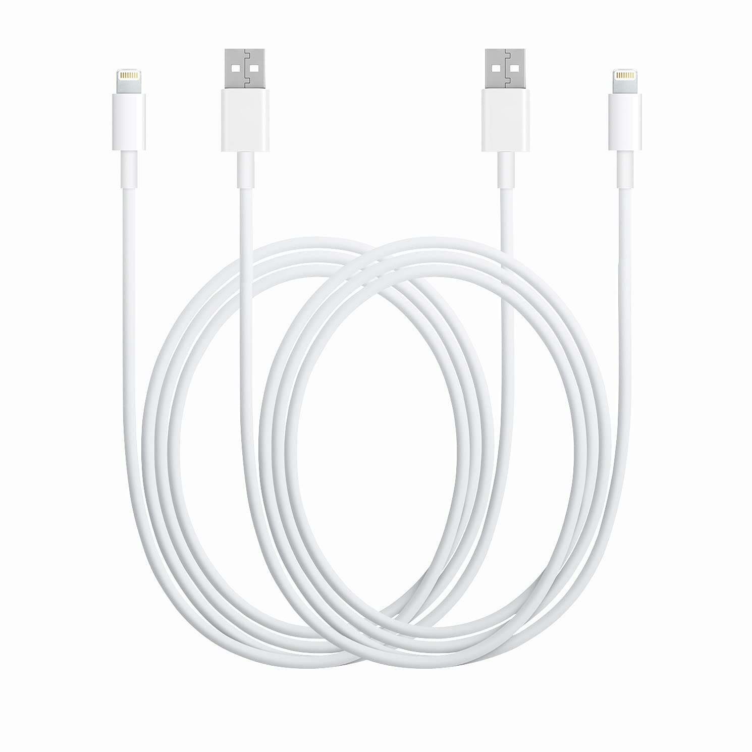 2Pack 2M/6.6FT Apple iPhone/iPad Charging/Charger Cord Lightning to USB Cable[Apple MFi Certified] Compatible iPhone 12/ Mini/Pro/Pro Max/SE&11/Pro/Pro Max/XS/XS Max/XR/X iPad Original Certified