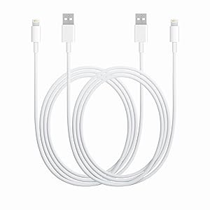 2Pack 2M/6.6FT Apple iPhone/iPad Charging/Charger Cord Lightning to USB Cable[Apple MFi Certified] Compatible iPhone 12/ Mini/Pro/Pro Max/SE&11/Pro/Pro Max/XS/XS Max/XR/X iPad Original Certified