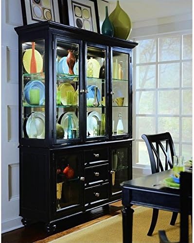 American Drew Camden Black China Cabinet