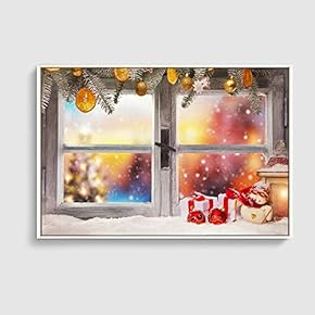 SIGNFORD Framed Canvas Home Artwork Decoration Merry Christmas...
